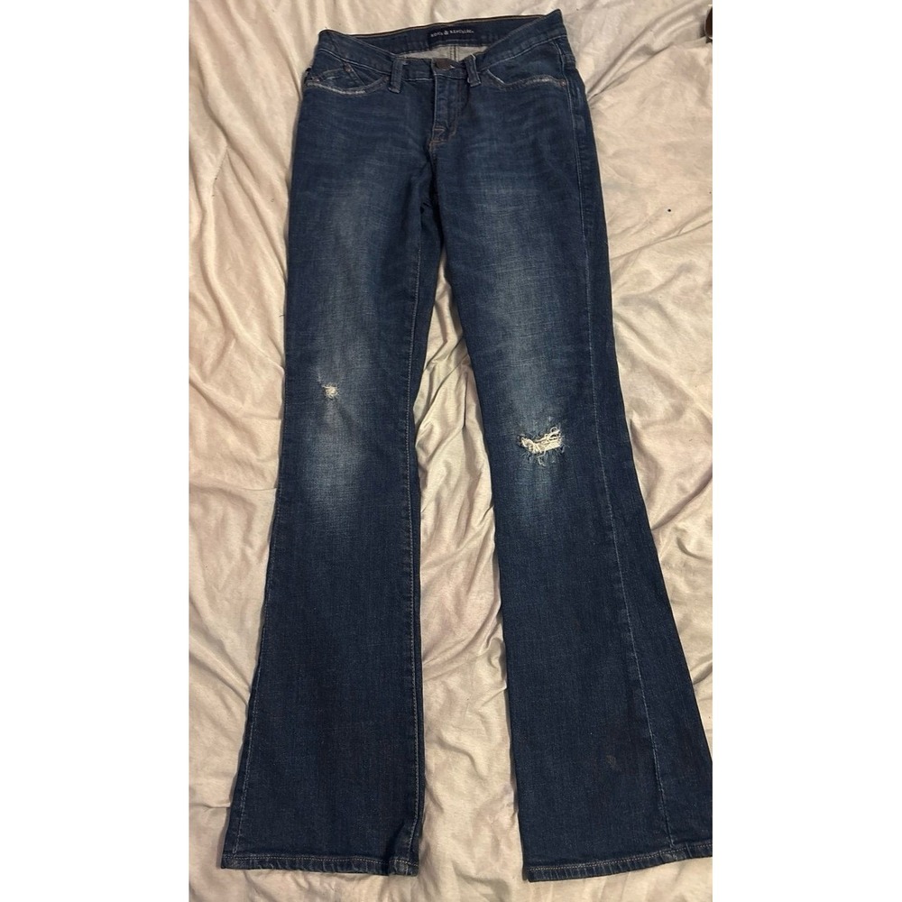 Rock & Republic Women's Kasandra Dark‎ Wash Bootcut Stretch Jeans, Size 4